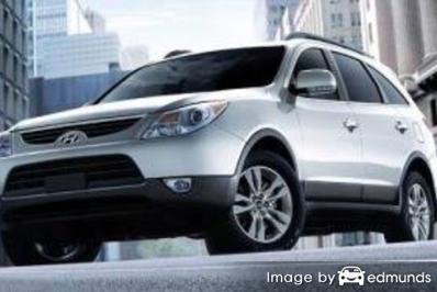 Insurance rates Hyundai Veracruz in Columbus